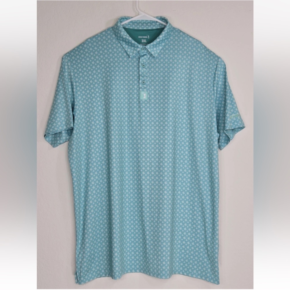 BogeyBros Middle Finger Print Golf Polo Shirt Size 3XL Mens